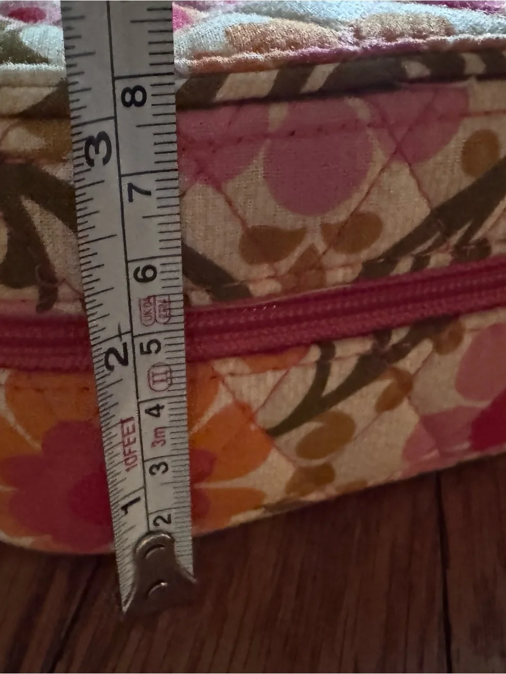 Vera Bradley Pink Orange Floral Travel Jewelry Organizer